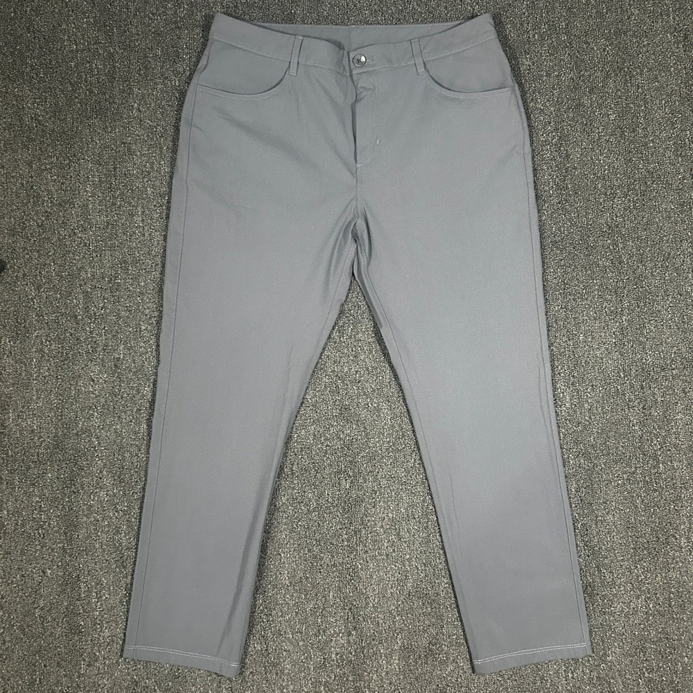 Vuori Meta Pant Mens 34 Charcoal Grey Excellent V430 4-Way Stretch Tech Chino